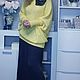Вязаный костюм асимметричная кофта и юбка плиссе. Костюмы. Наталья Седых доМ-Мод. Интернет-магазин Ярмарка Мастеров.  Фото №2