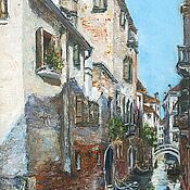Картины и панно handmade. Livemaster - original item Oil painting Street in Venice. Handmade.