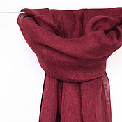 Палантин (лён) 58х200, ручное ткачество
