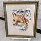 Order Painting cross stitch Fox in the winter forest. sweet-home11. Livemaster. . Pictures Фото №3