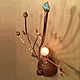 Copper wall lamp with ceramics and crystal. Sconce. Light Ceramics RUS (svetkeramika). My Livemaster. Фото №4