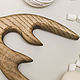Cutting board round 25 cm with horns, color 'walnut'. Cutting Boards. derevyannaya-masterskaya-yasen (yasen-wood). My Livemaster. Фото №5