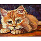 Painting with a red cat 'Ginger' oil. Pictures. Svetlana Samsonova. Online shopping on My Livemaster.  Фото №2