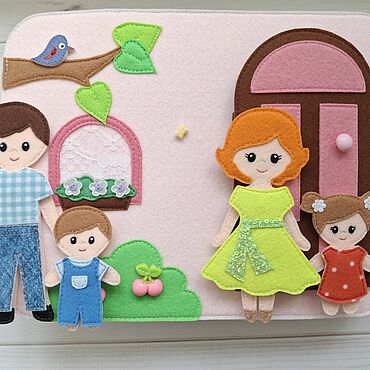Куклы и игрушки ручной работы. Ярмарка Мастеров - ручная работа Кукольный домик из фетра. Handmade.