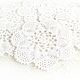 Openwork napkins - coasters (set of 6 PCs.). Swipe. Cross stitch and beads!. Online shopping on My Livemaster.  Фото №2