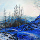 Modular oil painting ' Charming beauty'. Winter landscape. Pictures. Pictures for the soul (RozaSavinova). My Livemaster. Фото №4
