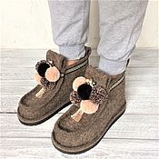 Обувь ручной работы handmade. Livemaster - original item Boots women`s coffee 