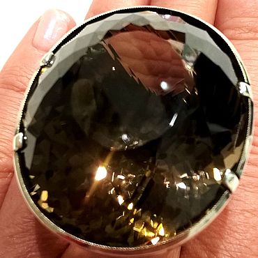 Украшения ручной работы. Ярмарка Мастеров - ручная работа Кольцо Раух топаз природный камень украшение. Handmade.