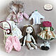 Doll with clothes set. Doll with wardrobe, Dolls, Novorossiysk,  Фото №1