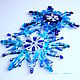 Fusing, snowflake glass, Christmas decorations, Ekaterinburg,  Фото №1