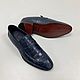 Men's loafers, made of genuine crocodile leather in blue. Loafers. SHOES&BAGS. Online shopping on My Livemaster.  Фото №2