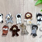 Сумки и аксессуары handmade. Livemaster - original item Fur keychain animals. Handmade.
