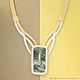 Pendant leather serpentinite. Necklace. gems of Russia. Online shopping on My Livemaster.  Фото №2