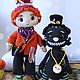 Вязаная игрушка крючком Чеширский Кот. Амигуруми куклы и игрушки. Вязаные куклы и игрушки. Ярмарка Мастеров.  Фото №5