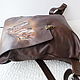 Leather backpack with engraving to order for Olga. Backpacks. Innela- авторские кожаные сумки на заказ.. My Livemaster. Фото №5
