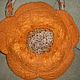 оранжевая ромашка, Классическая сумка, Анна,  Фото №1