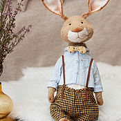 Куклы и игрушки handmade. Livemaster - original item Teddy bunny Bruno. Handmade.