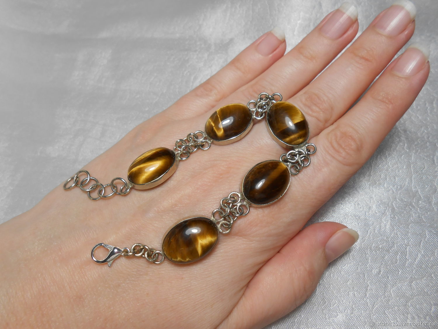 Браслет из тигрового глаза "Золотое руно" купить в интернет-магазине ...