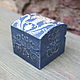 Trinket box Blue Ornament, Box, St. Petersburg,  Фото №1