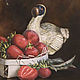 Painting ' still Life with strawberries and Dodo bird figurine'. Pictures. Artist Iuliia Kravchenko (realism-painting). My Livemaster. Фото №4