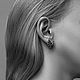 Серьги Летучие мыши. Серьги классические. AlexFox Jewelry. Ярмарка Мастеров.  Фото №4