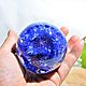 Copy of Giant sphere- "Cornflowers are field". Souvenirs with wishes. Author's glass Kurakinykh. Online shopping on My Livemaster.  Фото №2