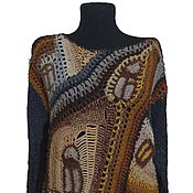Одежда handmade. Livemaster - original item Hundertwasser Window sweater option 5. Handmade.