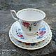 Чайное трио"Цветы месяца". Август. Royal Albert. Чайные пары. Розалия Камалова. Интернет-магазин Ярмарка Мастеров.  Фото №2