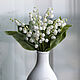 Ландыши из полимерной глины. Композиции. Марина Головина (GolovinaFlowers). Ярмарка Мастеров.  Фото №6