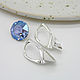 Уценка -50%. 13 мм. Серебро 925. Швензы для шатонов Swarovski 1088. Швензы. Accessoria Фурнитура для бижутерии. Ярмарка Мастеров.  Фото №4