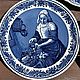Винтаж: Тарелка настенная винтажная: Delft лот 3 шт. Тарелки винтажные. Антиквариат & Винтаж. Ярмарка Мастеров.  Фото №7