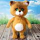 Soft toys: Red cat, knitted cat. Stuffed Toys. JuliaCrochetToys. My Livemaster. Фото №4