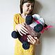 Большой Кот-Бегемот. Амигуруми куклы и игрушки. Julya-shop. Ярмарка Мастеров.  Фото №4