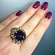 Purple bouquet ring with amethyst. Rings. SELENA. Online shopping on My Livemaster.  Фото №2