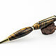 Wooden ballpoint pen made of solid zebrano. Handle. KulikovCraft. Интернет-магазин Ярмарка Мастеров.  Фото №2