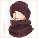 Шапка "А-ля Такори" темный виноград (шапка вяз). Шапки. Ирина(shvilinka.knit). Ярмарка Мастеров.  Фото №5