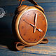 Watch classic: Leather watch ' Alarm Clock', Watch, Tolyatti,  Фото №1