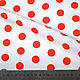 Polka dot fabric, black polka dot fabric, red polka dot fabric, Fabric, Moscow,  Фото №1