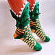 Dragon Socks Green Yellow Bright Socks For Women And Men. Socks. Yuliya Chernova. Online shopping on My Livemaster.  Фото №2