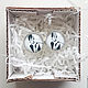 Order Silver plated earrings Audrey Hepburn. Linda (LKdesign). Livemaster. . Earrings Фото №3