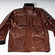 Кожаная мужская куртка м65 коричневая с капюшоном. Верхняя одежда мужская. Модистка Кэт - Lollypie. Ярмарка Мастеров.  Фото №6