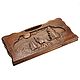 Backgammon carved 'Free Wolf' large, 60, Backgammon and checkers, St. Petersburg,  Фото №1