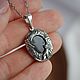 Кулон Питерский дворик (малый), серебро с чернением, лабрадор. Подвеска. Organic Jewelry. Серебро и золото. Интернет-магазин Ярмарка Мастеров.  Фото №2