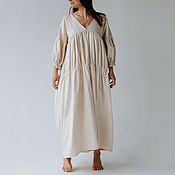 Платье-рубашка из плотного хлопка, с широким поясом
