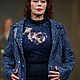 Платье с ручной вышивкой Сапфир. Платья. Одежда и аксессуары Батик ANN LOOK. Ярмарка Мастеров.  Фото №9