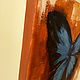  ' Blue Butterfly ' oil painting. Pictures. flamemilady. My Livemaster. Фото №6
