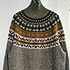 Заказать Walnut sweater//Лопапейса L-XXL Свитер женский Альпака и кашемир. SweetHome. Ярмарка Мастеров. . Свитеры Фото №3