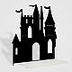 Полка Замок Черный. Полки. Little House Decor. Интернет-магазин Ярмарка Мастеров.  Фото №2