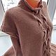 Женский жилет теплый вязаный коричневый цвет. Жилеты. AccessoriesWool мягко и комфортно. Ярмарка Мастеров.  Фото №6