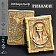 Фараон - 3D барельеф, премиальный Кейс дерево Бук с магнитами, Настольные игры, Тольятти,  Фото №1